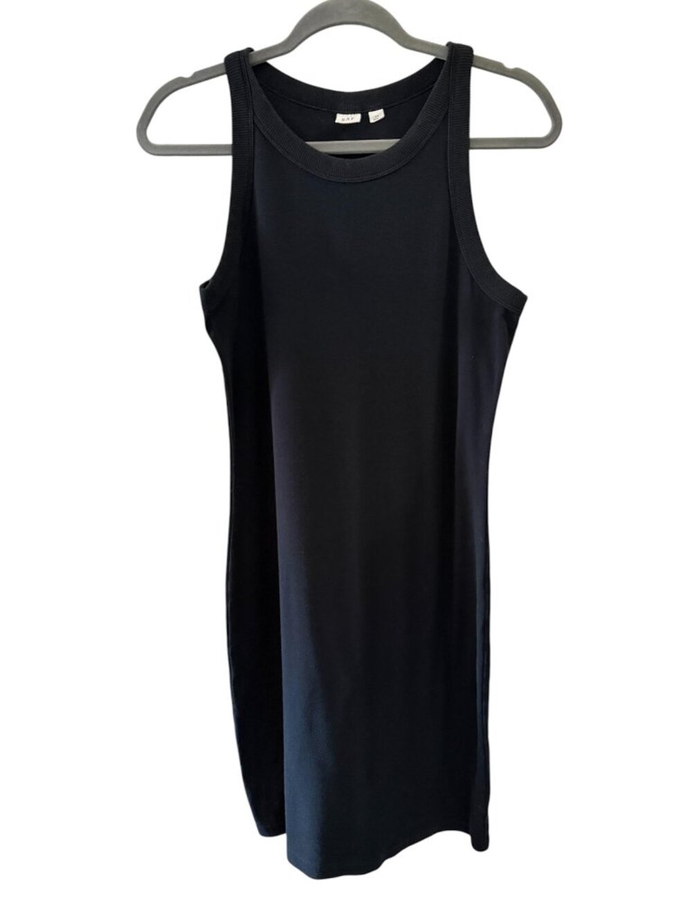 GAP Black Pima Cotton Bodycon Midi Dress Size S